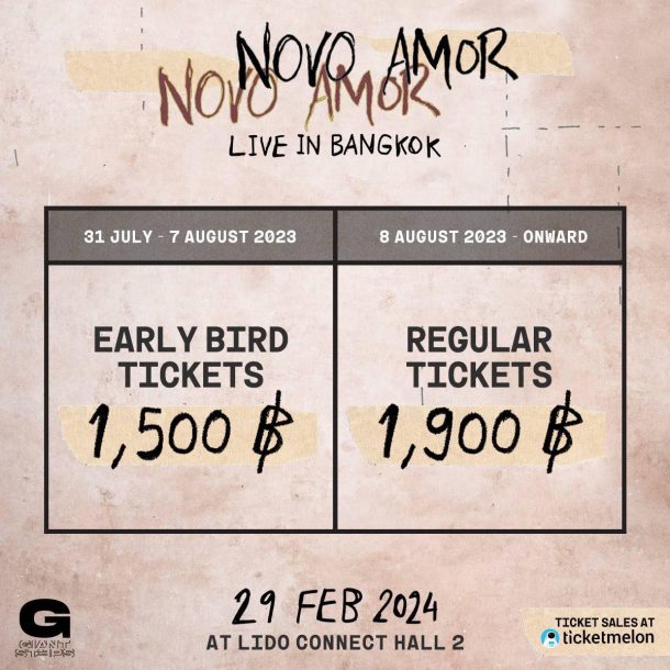 Novo Amor Live in Bangkok 2024